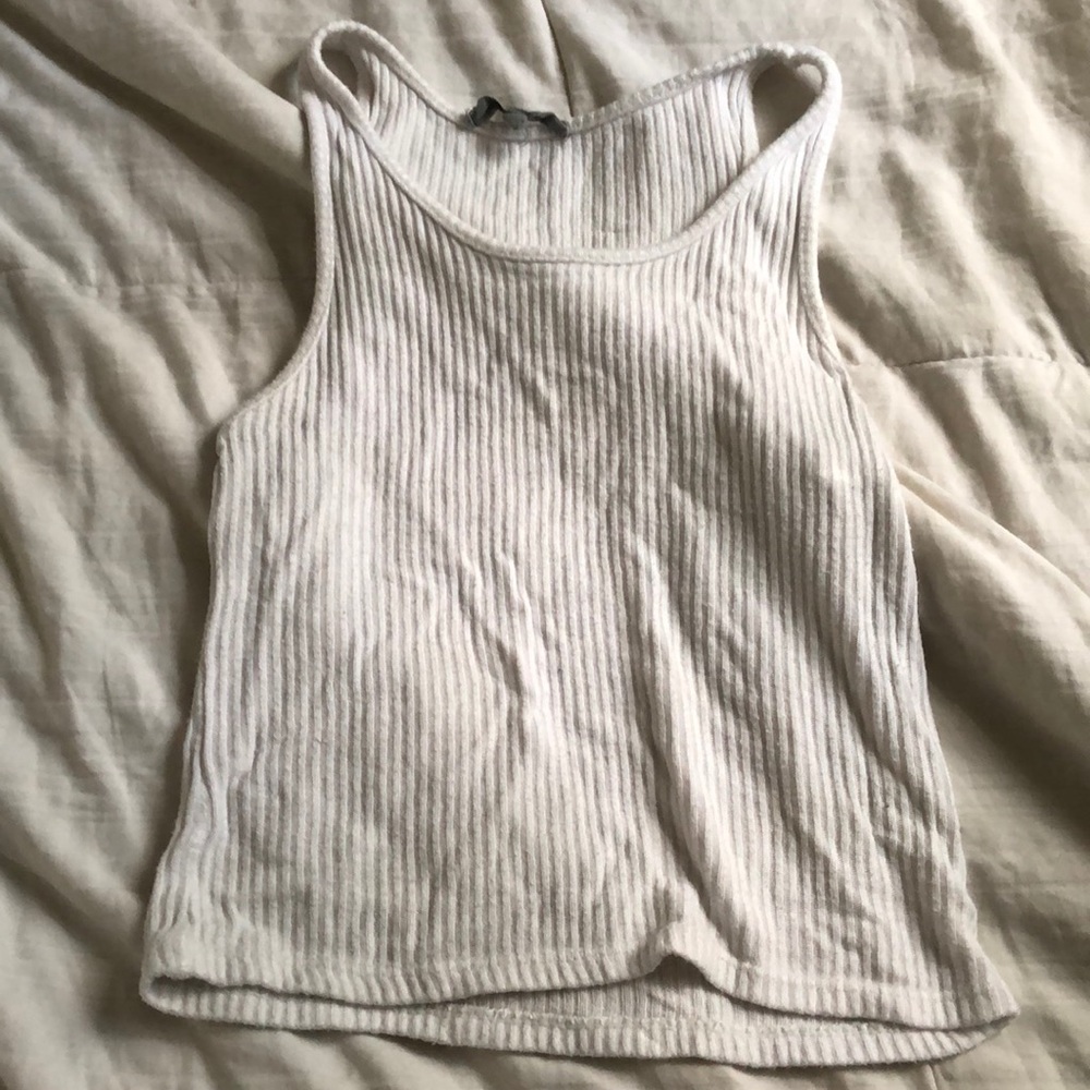robbed knit crop tank